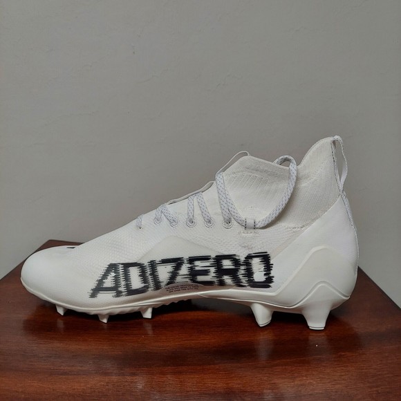 Adidas Adizero Primeknit Football Cleats White Black Mens Size 13 NEW GY5379 main image 5